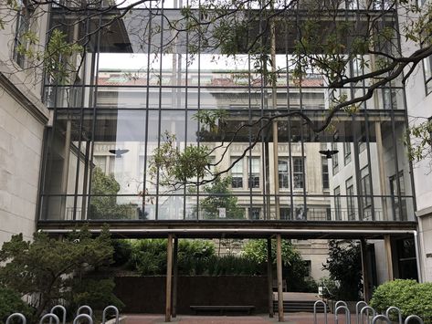 Connections | Glass bridge between two buildings. UC Berkele… | Flickr Berkeley Campus, Mountain Home Exterior, Glass Bridge, Window Detail, Glass Building, Uc Berkeley, House Floor Design, Bridge Building, Adaptive Reuse