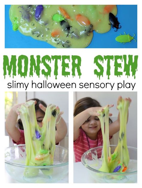 Make some monster stew Halloween sensory play! Halloween Sensory Play, Monster Activities, Halloween Sensory, Monster Theme, Halloween Preschool, Halloween Activities For Kids, Theme Halloween, Halloween Cupcakes, Cute Halloween Costumes