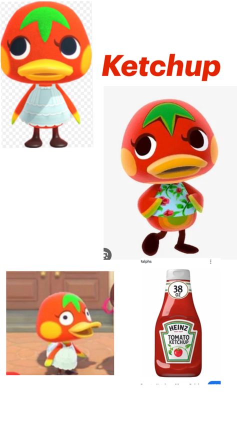 K Ketchup Animal Crossing, Acnh Villagers, Heinz Tomato Ketchup, Animals Crossing, Tomato Ketchup, Ketchup, Animal Crossing, Animals, Quick Saves