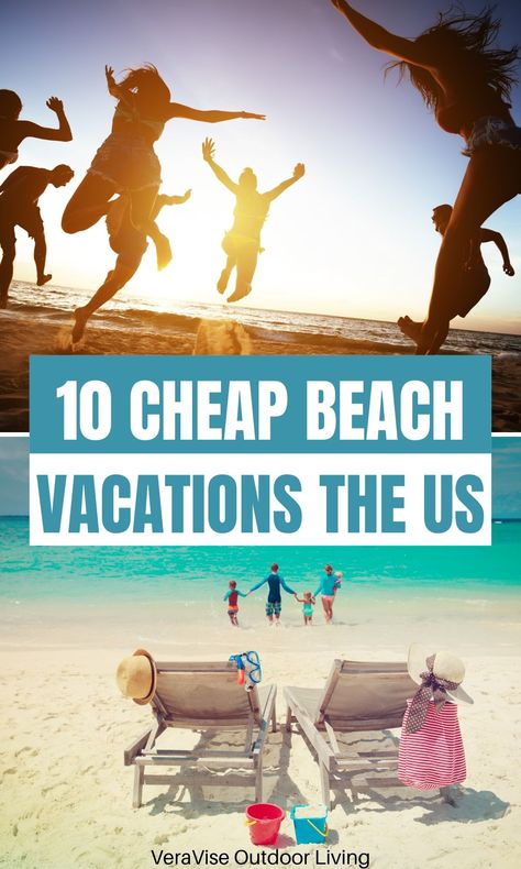 Beach Vacation On A Budget, Family Beach Trip Ideas, Best Beaches For Families, Beach Vacations In The Us, Beach Trip With Kids, Cheap Beach Vacations Usa, Cheap Florida Beach Vacations, East Coast Family Vacation Ideas, Budget Beach Vacation