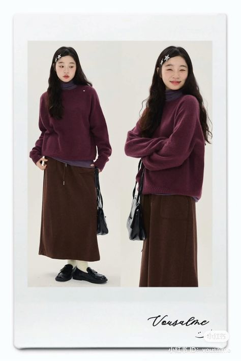 Essential Winter Wardrobe, Japanese Fall Aesthetic, Japanese Fashion Women Winter, Mori Kei Winter, Japanese Winter Outfits Women, Winter Asian Outfits, Japanese Modest Fashion, Modest Japanese Fashion, Layering For Winter Outfit Ideas