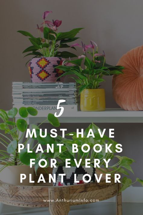 Must-have plant books for every plant lover | Anthurium Info | plantlover, tips, present, presents, book, reading, anthurium, flower, flowers, plant, plants, houseplant, houseplants Plant Coffee Table, Gift Ideas For Plant Lovers, Plant Books, Plant Book, Perfect Coffee Table, Plant Table, Plant Guide, Coffee Table Book, Plant Lover Gift