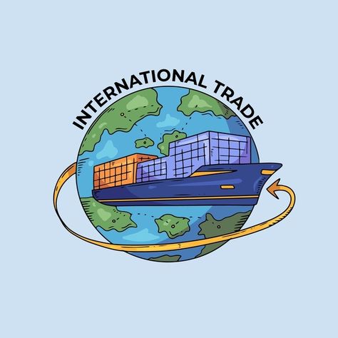 International Trade Logo, Globalization Poster Ideas, Supply Chain Infographic, Trade Logo, Furniture Store Design, File Ideas, Yearbook Layouts, School Book Covers, History Project