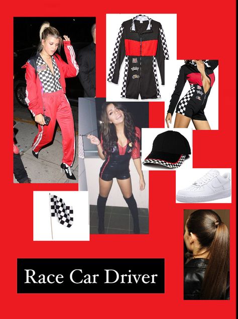 Pit Crew Costume, Race Car Driver Costume, Race Car Driver, Pit Crew, Car Driver, Car And Driver, Halloween Costume Ideas, Race Car, Costume Ideas