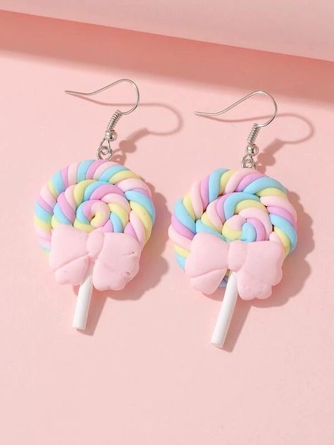 Blue Lollipop, Pink Frog, Red Lollipop, Small Dangle Earrings, Sweet Jewelry, Candy Jewelry, Cute Accessories, Earring Trends, Green Frog