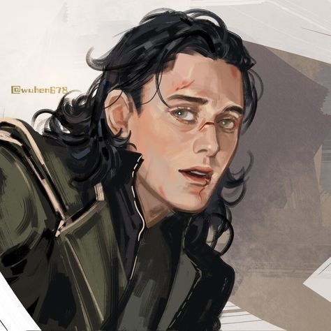 Loki, My Art, Log In, Twitter, Green, Hair, Black, Art