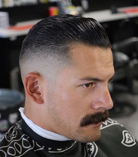 High Fade Slick Back, Old School Slick Back Hair Men, Men’s Comb Back Hairstyle, Comb Back Fade, Slick Back With Fade, Short Slick Back Hair Men, Mid Fade Slick Back Hair, High Fade Slick Back Haircut Mens, Comb Back Hair Men