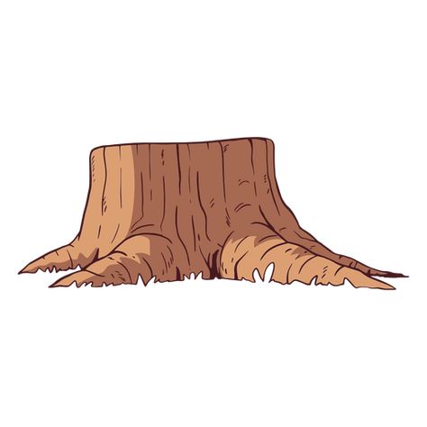 Cut Down Tree Drawing, Tree Stump Illustration, Tree Stump Drawing, Tree Trunk Illustration, Trunk Illustration, Log Drawing, Tree Trunk Drawing, Backgrounds Animation, Wood Cartoon