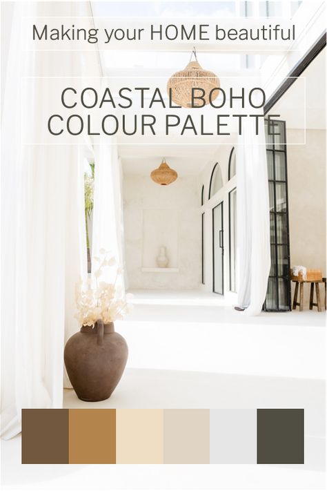 Coastal Boho style is predominantly white with soft neutrals and natural tones and finishes.  I have the full run down on how to create this look for your home over on my blog Boho Bathrooms Bohemian, Boho Coastal Decor, Boho Style Kitchen, Modern Day Hippie, Boho Style Bathroom, Bohemian Interiors, House Redo, Boho Interior Design, Coastal Boho