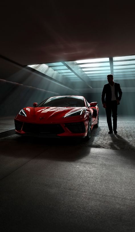 2020 CORVETTE LAUNCH CAMPAIGN STILLS on Behance Car Marketing Creative Advertising, Retro Car Photography, Cars Photography Ideas, Porche Dakar, Rx7 Tokyo Drift, Car And Man, Car Photography Aesthetic, Car Photography Ideas, Men Cars Photography