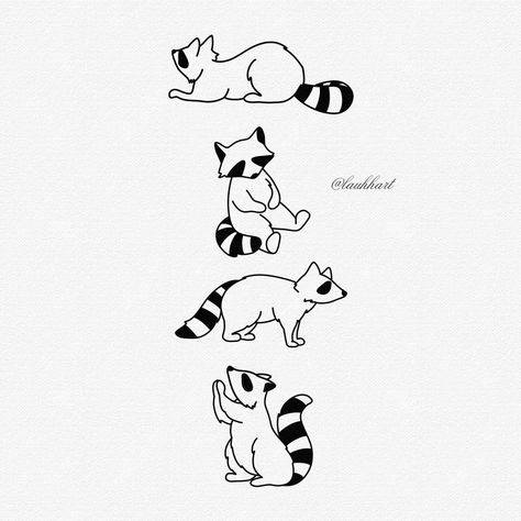 Small Raccoon Drawing, Animal Tiny Tattoo, Raccoon Flash Tattoo, Raccoon Line Tattoo, Mini Raccoon Tattoo, Small Raccoon Tattoo Simple, Fine Line Raccoon Tattoo, Cartoon Raccoon Tattoo, Raccoon Outline Tattoo