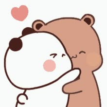 Panda Gemoy, Panda And Bear, Panda Gif, Peach And Goma, Mocha Bear, Dudu Bubu, Bubu And Dudu, Peach Cat, Gif Cute