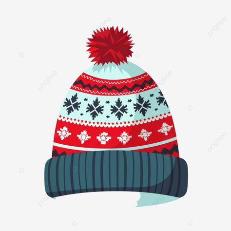 hygge cozy christmas hat isolated cartoon flat vector illustration isolated vector illustration cl Winter Hat Drawing, Illustration Clothes, Clothes Illustration, Flat Vector Illustration, Transparent Image, Winter Cap, Flat Vector, Christmas Hat, Christmas Knitting