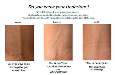 Undertones, color chart, Younique Vein Color Undertones, Undertone Skin Chart Vein, Undertone Skin Chart, Cosmetology Instructor, Skin Tone Chart, Blue Veins, Purple Veins, Beauty Skin Quotes, Younique Beauty