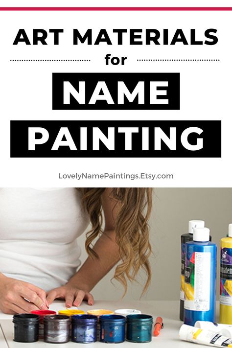 Have you ever wondered what artists use to create name paintings? Well, although each artist has their own way of creating names and materials they use, I can show you the art materials I use to create name paintings. Check it out today! Name Paintings, Create Name, Food Health Benefits, What Is An Artist, What To Use, Painted Letters, Artist Painting, Name Signs, Art Materials