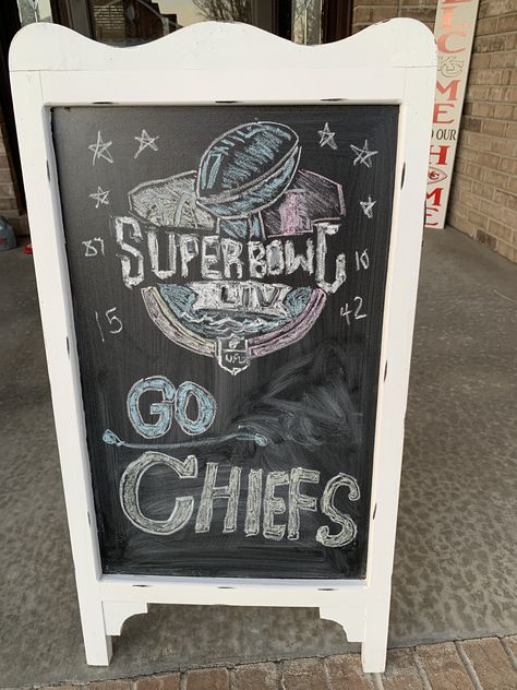 Chiefs Chalkboard Art, Chiefs Football, Chalkboard Art, Chalkboard Quotes, Art Quotes, Chalkboard Quote Art, Chalkboard, Football, Art