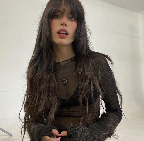 Alissa Salls, Black Mesh Long Sleeve, Fairy Photoshoot, Haircuts For Long Hair With Layers, Oli Sykes, Alternative Makeup, Long Brown Hair, Grunge Girl, Whimsical Fashion