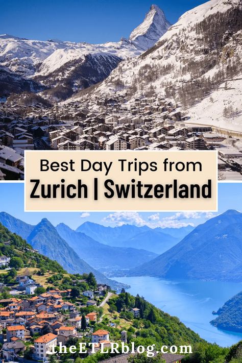 The Best Day Trips from Zurich | Zurich Travel Guide Day Trips From Zurich, Zurich Christmas, Zurich Travel, Switzerland Travel Guide, Visit Switzerland, Largest Waterfall, Train Ride, Interlaken, Zurich Switzerland