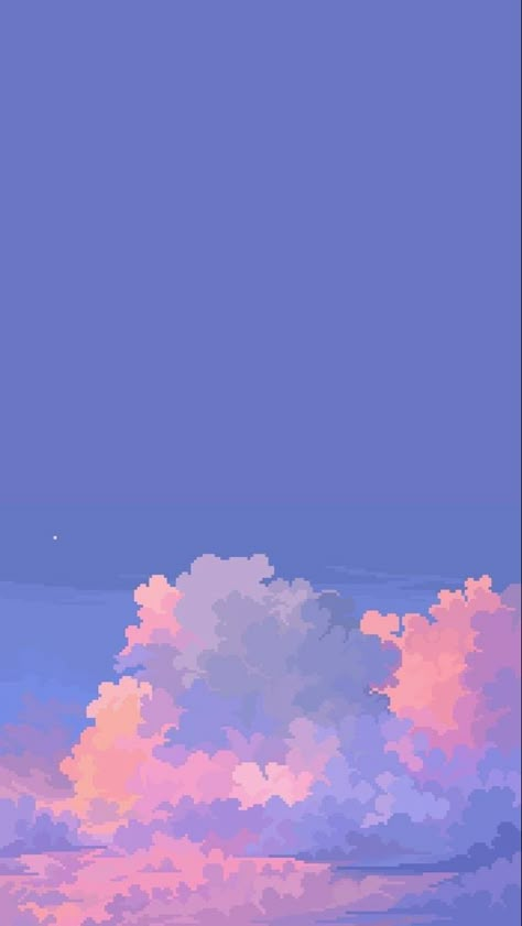 Flying In The Sky, Pixel Art Background, Pc Wallpapers, Cloud Wallpaper, Cute Simple Wallpapers, Simple Wallpapers, Wallpaper Images, Pretty Wallpapers Backgrounds, Pastel Wallpaper