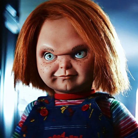 Scary Chucky, Chucky Pfp, Chucky Face, Rebecca Breeds, Mike Colter, Christine Elise, Chucky Movies, Chucky Horror Movie, Childs Play Chucky