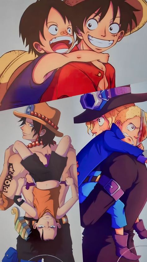 Anime Wallpapers Aesthetic, Ace Sabo Luffy, رورونوا زورو, Ace And Luffy, One Piece Cartoon, One Piece Meme, One Piece Wallpaper Iphone, One Piece Ace, Pfp Anime