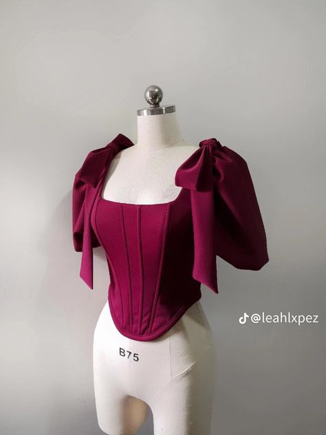 Sunday Dress Top, Mizo Tops Design, Corset Top Outfit Classy, Sunday Top Design, Corset Top With Sleeves, Sunday Dress Mizo, Stylish Tops Fashion, Sunday Dress Outfit, Stylish Business Outfits