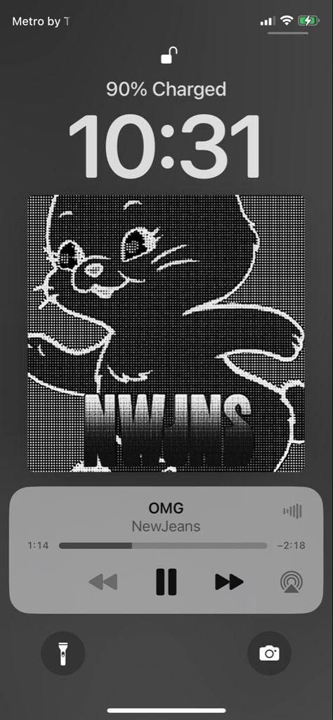 newjeans Iphone Spotify, Newjeans Omg, Iphone Music, T 90, Iphone Lockscreen, Music Covers, Aesthetic Pictures, Iphone, Music