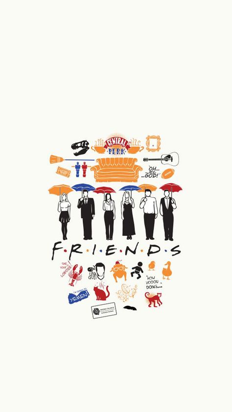 Iphone Backgrounds Tumblr, Friends Collage, Cute Iphone Wallpaper Tumblr, Friends Poster, Friends Tv Series, Friends Cast, Tumblr Backgrounds, Friends Moments, Friends Series