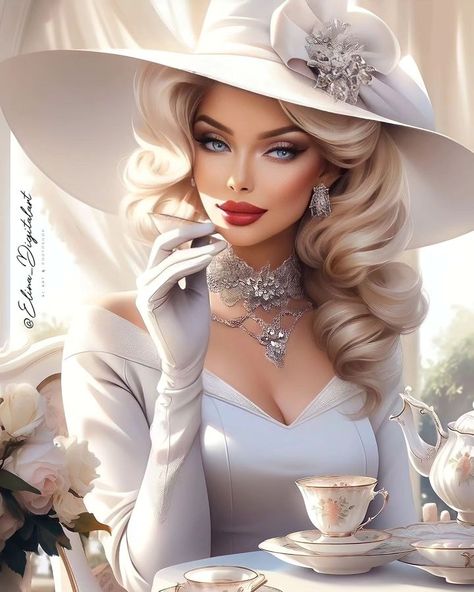 Pretty Hats, Foto Poses, Doll Hair, Beautiful Hats, Big Hair, Classy Women, Hollywood Glamour, White Fashion, Model Photos