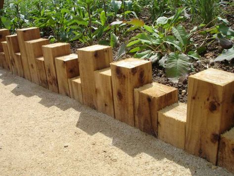 Timber Garden Edging, Landscape Timber Edging, Wooden Garden Edging, Wood Garden Edging, Garden Border Edging, Flower Bed Borders, Flower Bed Edging, Landscape Timbers, Landscape Edging