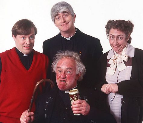 Dermot Morgan, British Sitcoms, Father Ted, Comedy Shows, Tv Comedy, Bah Humbug, Wild Atlantic Way, Admission Ticket, British Comedy