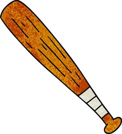 textured cartoon doodle of a baseball bat Baseball Doodles, Bat Baseball, Cartoon Doodle, Baseball Theme, Social Media Icons, Baseball Bat, Bat, Doodles, Art Drawings