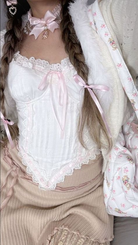 Corset And Skirt, Pink Outfits, Dream Clothes, Kawaii Fashion, Aesthetic Outfits, Pink Aesthetic, European Fashion, Pretty Outfits, Dress To Impress