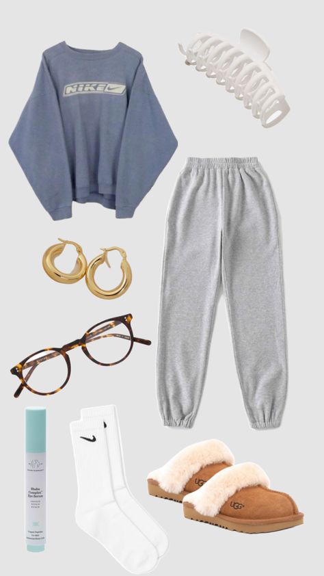 Cool Sweatpants, Sweatpants Outfit Ideas, Comfy School Outfits, Sweatpants Outfits, Cozy Sweatpants, Baggy Sweatpants, Skandinavian Fashion, Sweatpants Outfit, Casual Preppy Outfits