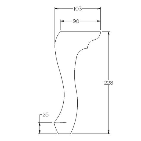 228mm Cabriole Queen Ann Legs (Vic Ash) Palang Design Image Wood, Cnc Furniture Plans Front Door, Crescent Trestle Table Leg Plans, Woodworking Plans Patterns, Wood Furniture Legs, Provincial Style, French Provincial Style, Diy Cardboard Furniture, Furniture Details Design