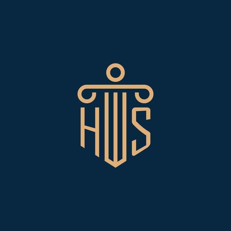 HS initial for law firm logo, lawyer logo with pillar Law Logo Lawyer, Lawyer Logo Design, Law Logos Design, Lawyer Logo, Law Firm Logo, Law Logo, 로고 디자인, Law Firm, Design Project