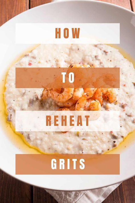 Leftover Grits, Grain Sides, Creamy Grits, Easy Foods, Grits Recipe, Cheese Grits, Dish Warmer, Baked Cheese, Breakfast Options