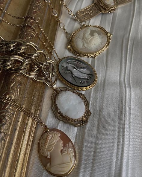 Beautiful vintage shell carved cameo necklaces from Anna collection are now available!! — This collection includes one of a kind pieces. Will not be restocked once gone. Comment “similar” + your favorite piece If you want to see more jewelry like this! www.vaiges.com #vintagejewelry #vintagecameo #jewelry #vintagenecklace #vintageaesthetic #cameojewelry #victorianjewelry Cameo Aesthetic, Susan Aesthetic, Creepypasta Oc, Cameo Jewelry, Vintage Cameo, Gadgets And Gizmos, Cameo Necklace, Victorian Jewelry, Dream Jewelry