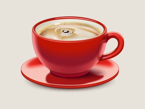 Red cup of coffee Red Cup, Wine Painting, Coffee Chocolate, Red Cups, Red Tea, Coffee Design, Image Editor, But First Coffee, Chocolate Coffee