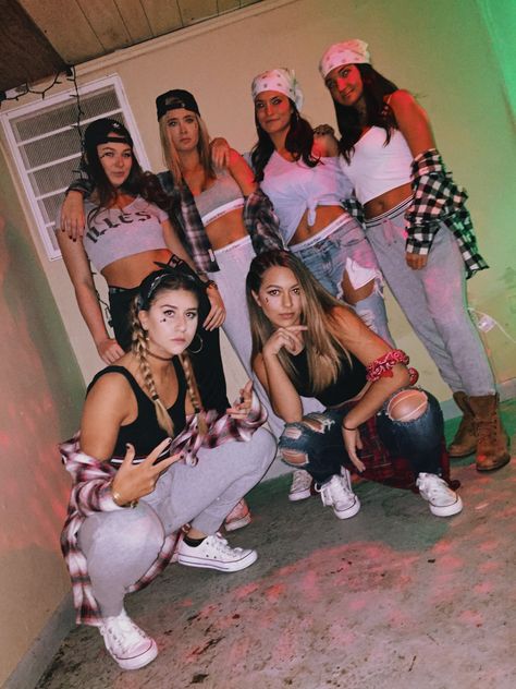 Rapper, Gangster, Thug DIY Costume Gangsta Costume Halloween, Halloween Costumes Tomboy, Halloween Rapper Costume, Rapper Costume Female, Thug Halloween Costume, 90s Gangster Outfits, 90s Rapper Costume, Thug Costume, Female Gangster Outfit