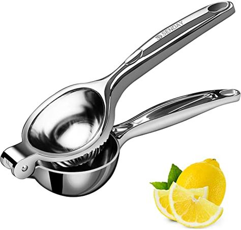 Lemon Squeezer Stainless Steel Manual Fruit Squeezer, Citrus Squeezer Orange Juicer Fruit Juice Reamer Fast Handle Press Tool, Manual Juicer Perfect for Juicing Oranges, Pomegranate, Lemons & Limes Juicing Oranges, Orange Peeler, Lemon Juicer, Citrus Squeezer, Manual Juicer, Best Juicer, Juicer Machine, Lemon Squeezer, Fruit Juicer