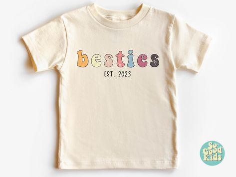 Excited to share the latest addition to my #etsy shop: Besties Toddler Shirt, Baby Buddies Shirts, Newborn Friends Onesie, Baby Shower Gift, Baby Girl Onesie, Baby Boy Onesie, Besties Est 2023 https://etsy.me/3NMYgI2 #birthday #christmas #naturalshirt #retro #boho #tod Kids Birthday Shirt, Two Groovy, Groovy Shirt, Kids Birthday Shirts, Girl 2nd Birthday, Island Fashion, Birthday Tee, Girl Shirt, Girls Weekend