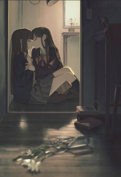 Me And Who, Anime Sisters, Lesbian Art, Yuri Manga, Lgbt Art, Yuri Anime, Anime Girlxgirl, Two Girls, 영감을 주는 캐릭터