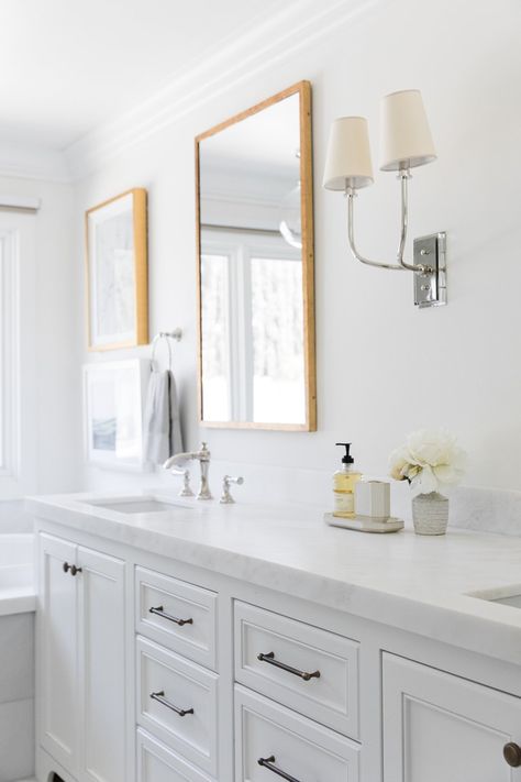 OC Ranch Remodel Home Tour - Studio McGee Pendant Over Bathtub, Light Over Bathtub, Studio Mcgee Design, Mcgee Design, Coastal Bathroom Decor, Ranch Remodel, Coastal Bathroom, Recreational Room, Primary Bathroom