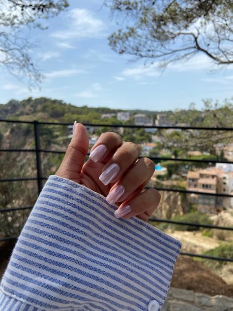 Purple glazed donut nails. Dnd California Dreamin, Purple Glazed Donut Nails, Dnd Purple, Glazed Donut Nails, Donut Nails, Nails Chrome, Glazed Donut, White Chrome, Donut Glaze