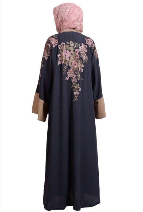 Embroidery Abaya Design Dubai, Embroidery Abaya Design, Dubai Burkha Designs, Dubai Burkha, Colored Abaya, Abaya Designs Dubai, Abaya Shop, Simple Abaya Designs, Burkha Designs