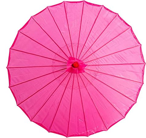 Amazon.com: THY COLLECTIBLES 33" Japanese Chinese Umbrella Parasol for Wedding Parties, Photography, Costumes, Cosplay, Decoration and Other Events - Solid Color (Hot Pink) : Clothing, Shoes & Jewelry Chinese Parasol, Asian Umbrella, Chinese Umbrella, Japanese Party, Paper Parasol, Traditional Asian Dress, Parasol Umbrella, Pink Clothing, Japanese Photography