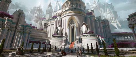 ArtStation - Magic Academy University Fantasy Art, Academy Fantasy Art, Fantasy Academy Art, Fantasy Academy Concept Art, Magical Academy, Fantasy Academy Building, Fantasy Academy, Academy Aesthetic, Magic Academy Concept Art