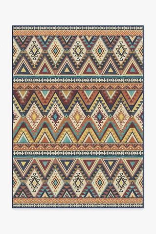 Pueblo Multicolor Rug Earth Tone Color Palette, Multicolor Rug, Ruggable Rug, Earth Tone Color, Earth Tone Colors, Small Homes, Area Rug Runners, Rug Stain, Classic Rugs