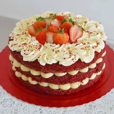 Bolo Red Velvet, Learn A New Skill, Red Velvet, Coco, Birthday Cake, Chef, Velvet, Cake, Red